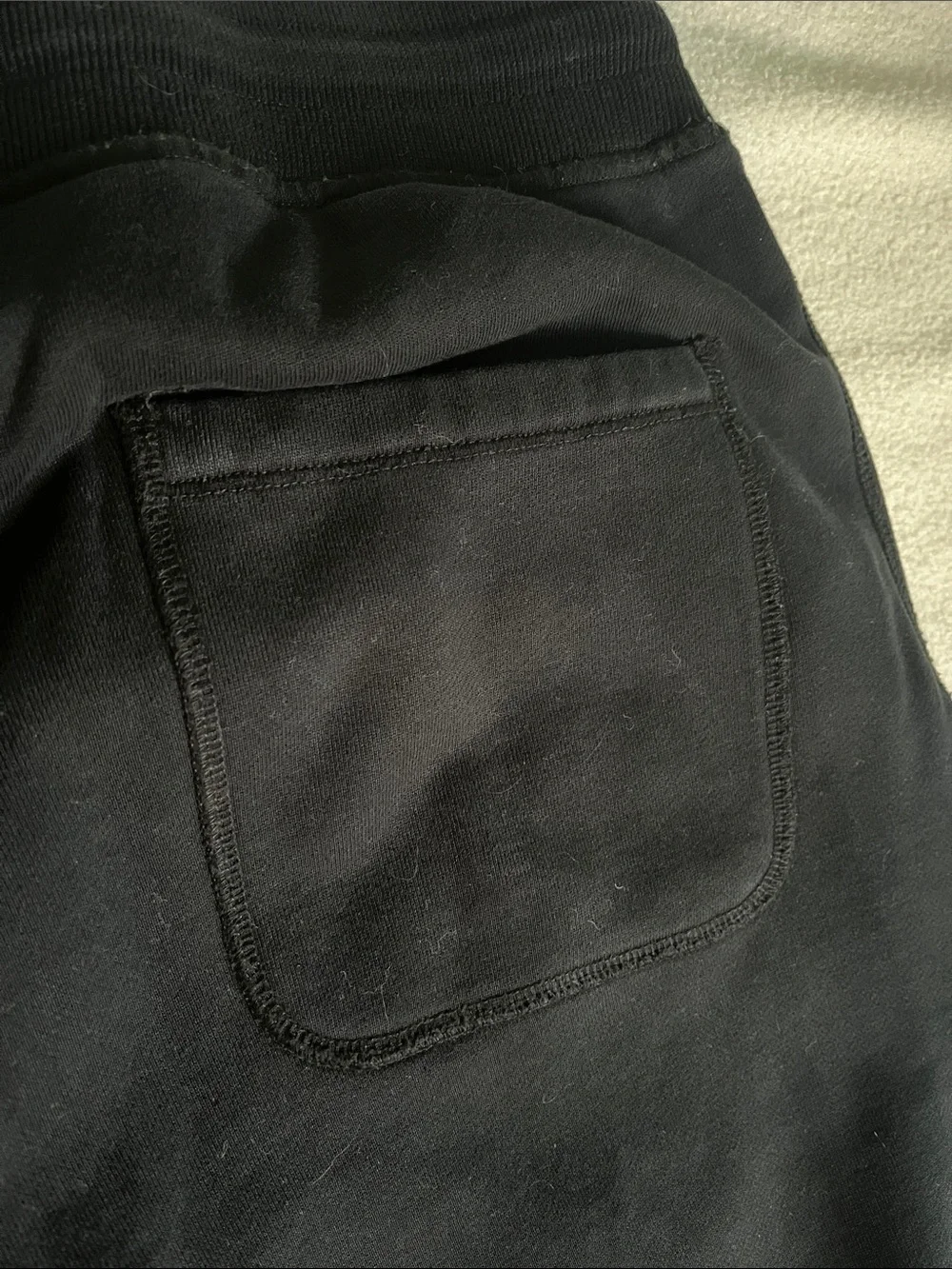 Reigning Champ Black Jogger Sweatpants with White Label